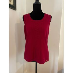 Tesori 100% Cashmere Sleeveless Shell Top